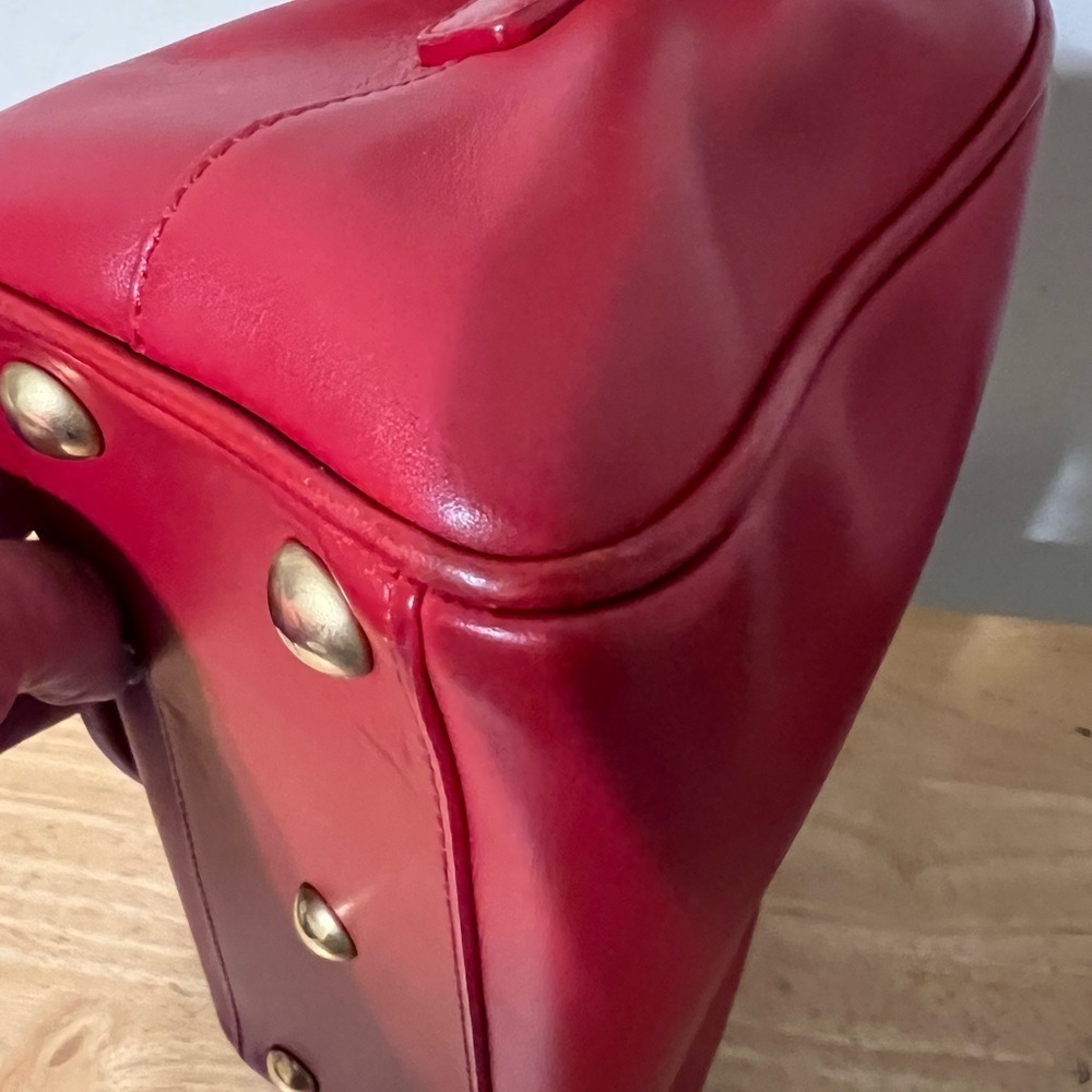 Yves St. Laurent Red Duffle Bag - Picture 8 of 13